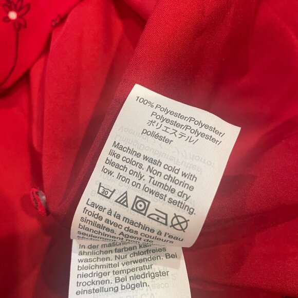 NWT Madewell Sz 0 Hazelwood Wrap-Front Mini Dress in Windswept Floral Red - Picture 13 of 15